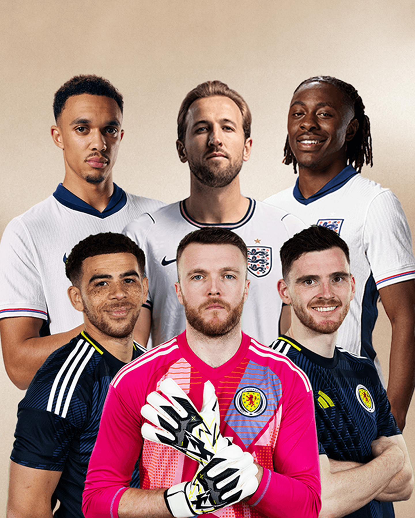 England and Scotland Footballers